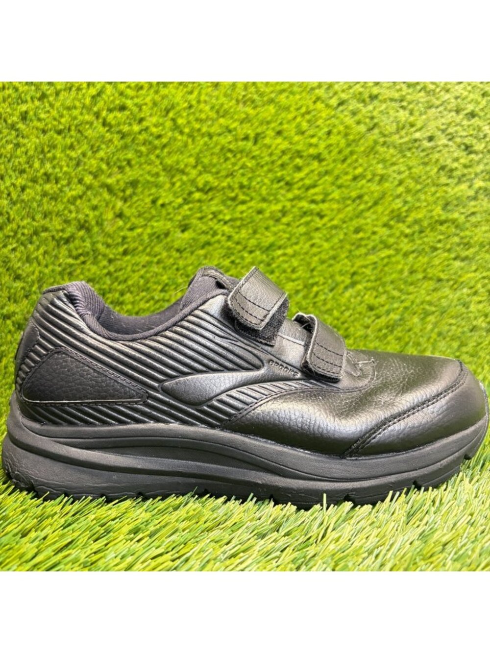 Brooks Addiciton Walker V-Strap 2 Womens Size 8.5EE Black Walking Shoes Sneakers
